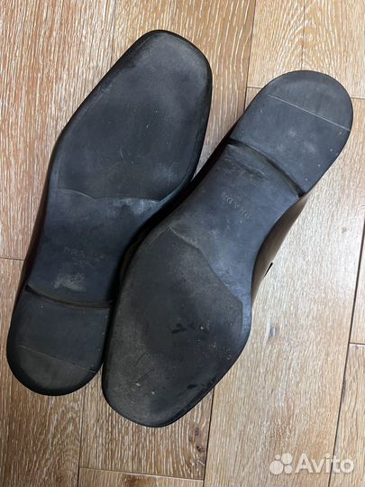 Prada бордовые лоферы (7, 42)