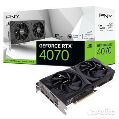 Видеокарта PNY nVidia GeForce RTX 4070 Vetro Dual