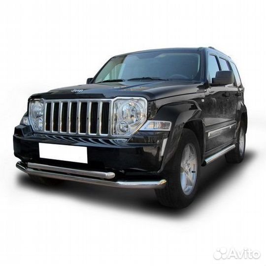 Защита переднего бампера Jeep cherokee