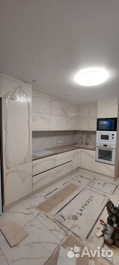 Установка корпусной мебели кухни шкафы