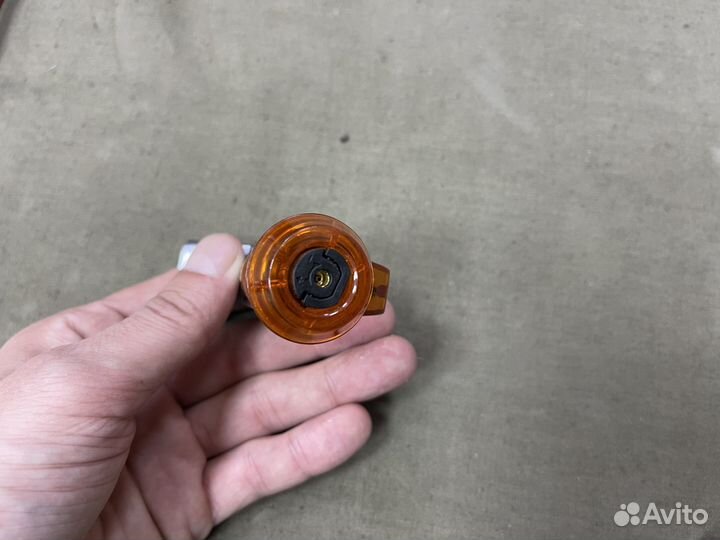 Зажигалка турбо два сопла Оранжевая