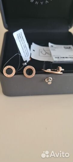 Золотые серьги bvlgari