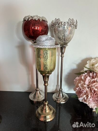 Интерьерные подсвечники 3 шт
