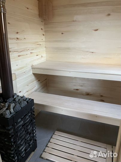 Баня на дровах с купелью