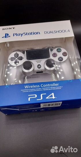 Геймпад Dualshock 4 PS4 серебро
