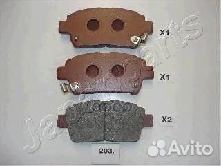 Колодки тормозные передние pa203af Japanparts