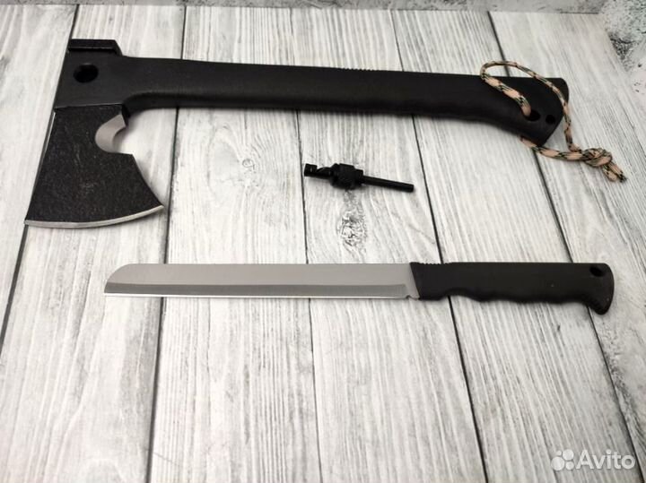 Топор туристический 2-в-1+нож