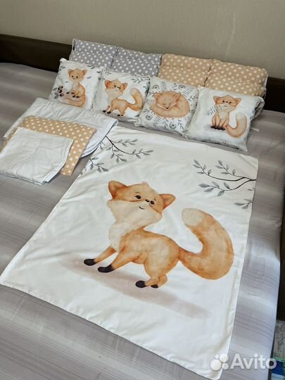 Бортики для детской кроватки (комплект для малыша)