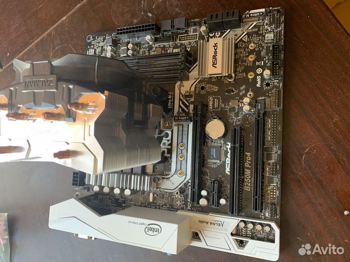 Материнская плата Asrock B250 PRO с i5 7400+кулер