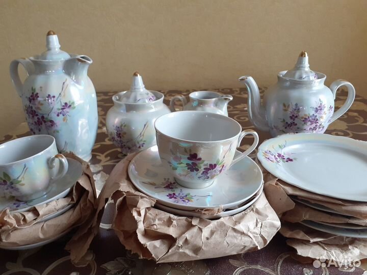Чайно - кофейный сервиз 34 предмета