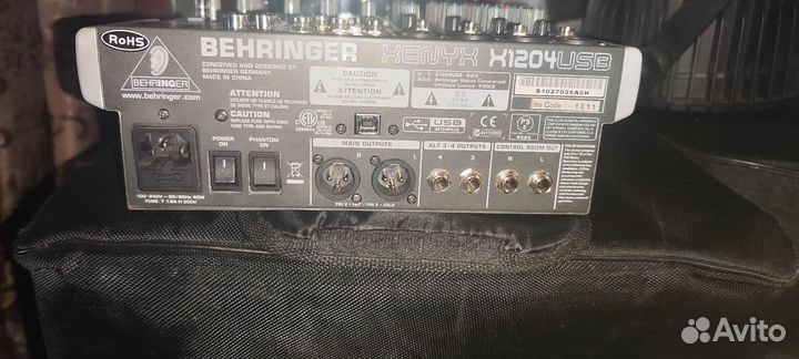 Микшерный пульт behringer FX 1204 usb