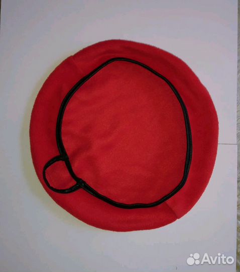 Берет красный детский военный