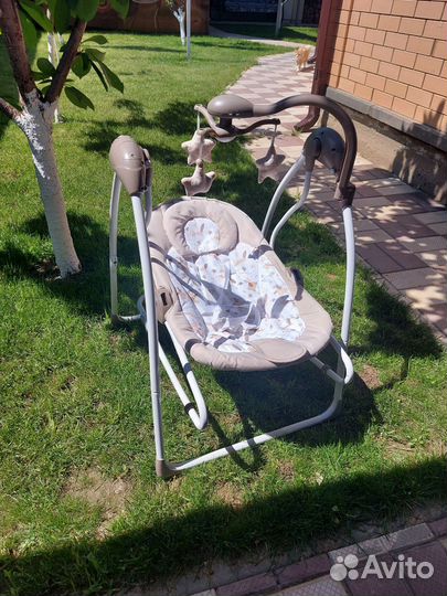 Детские электрокачели 2в1