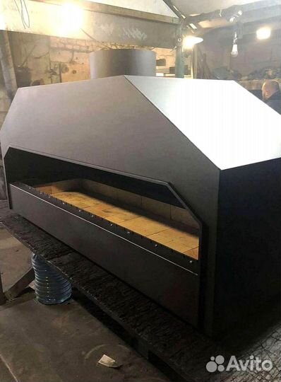 Мангал для кафе кирпичный с куполом