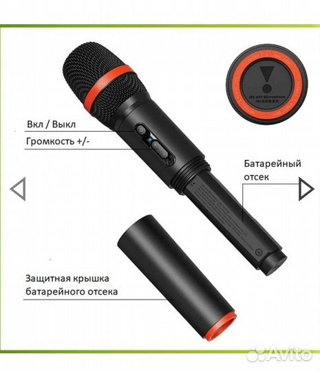 Беспроводные микрофоны JBL mic-300