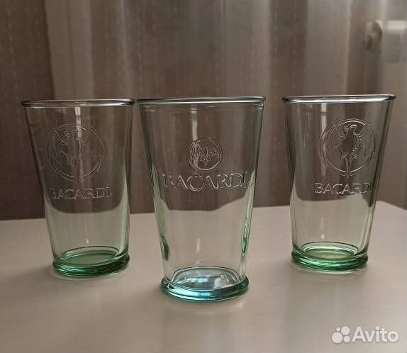 Оригинальный cтакан bacardi 3 штуки
