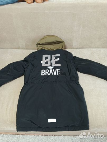 Куртка удлинëнная демисезонная на мальчика 10-12 л