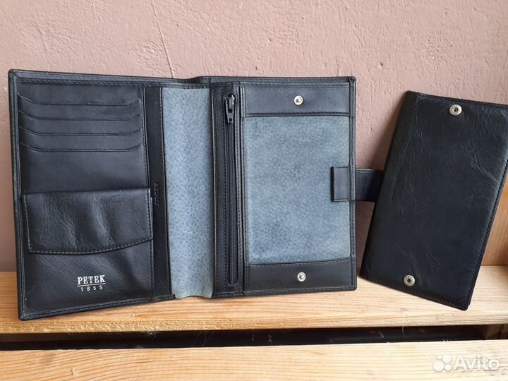Портмоне мужское кожа натуральная Petek винтаж