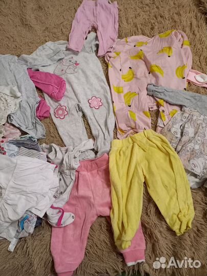 Вещи пакетом на девочку 62-74