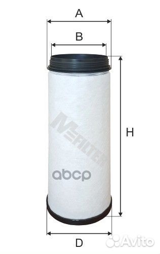 Фильтр воздушный вставка H510 D156 d137 Omn