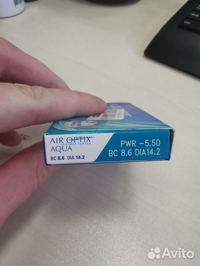 Линзы -5.5 air optix aqua