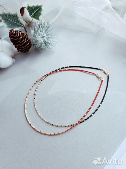 Чокер из бисера