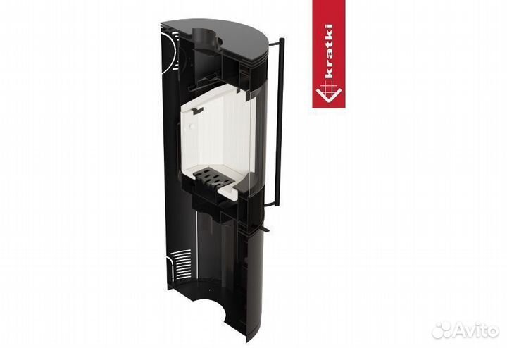 Печь камин sven 7кВт черный thermotec