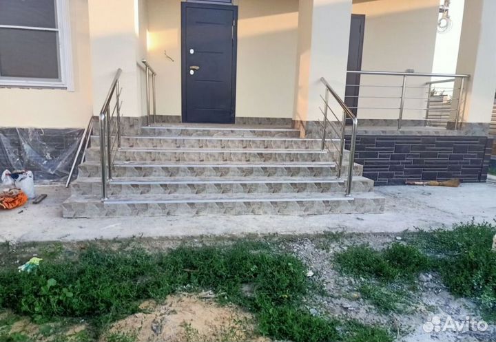 Перила на лестницу из нержавеющей стали