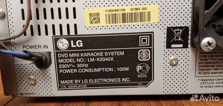 Музык центр LG LM-K3340X караоке