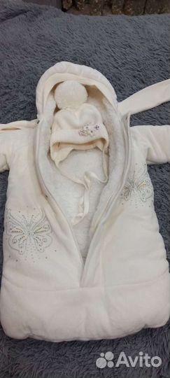 Конверт на выписку для девочки зима