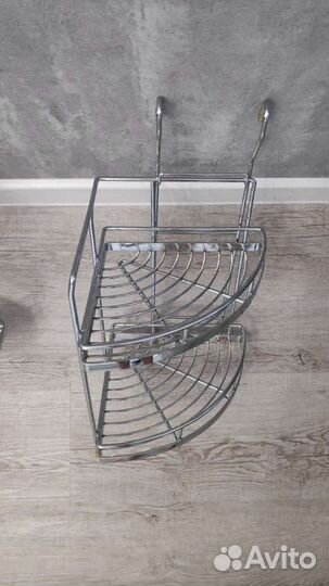 Полка угловая на рейлинги