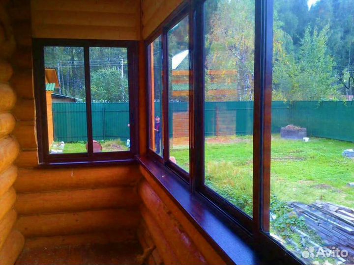 Пластиковые окна. остекление домов