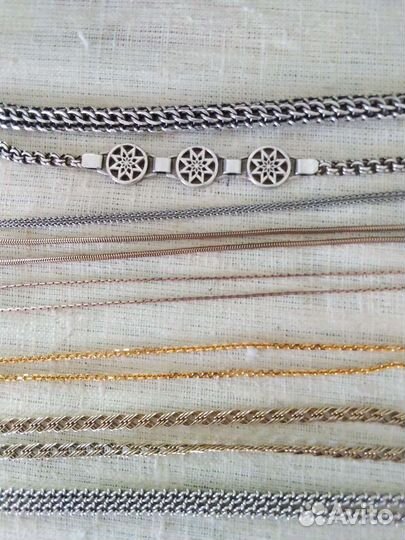 Цепочки серебро