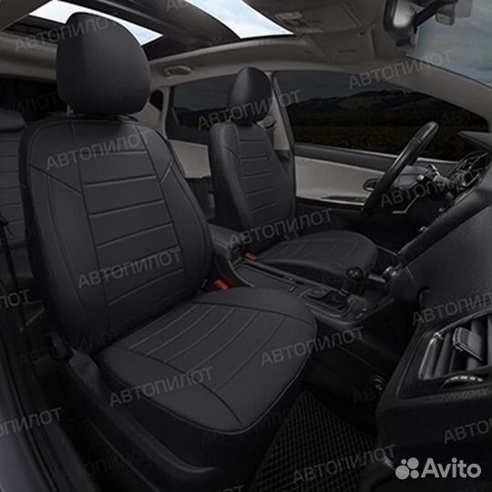 Авточехол экокожа-классика Geely Atlas Pro 2021+