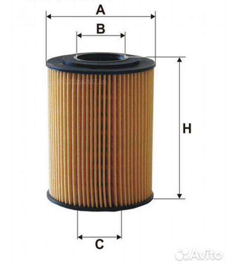 Filtron OE648/8 Фильтр масляный (вставка)