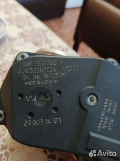 Дроссельная заслонка volkswagen