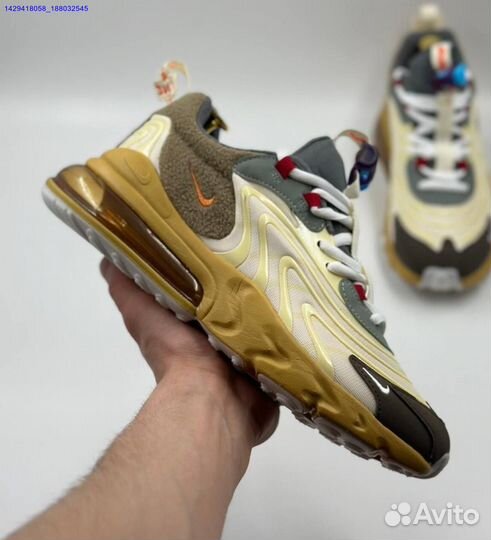 Кроссовки Nike Air Max 270 React Travis Scott (Арт.12857)