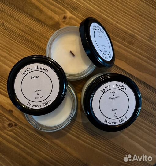 Ароматическая свеча ручной работы