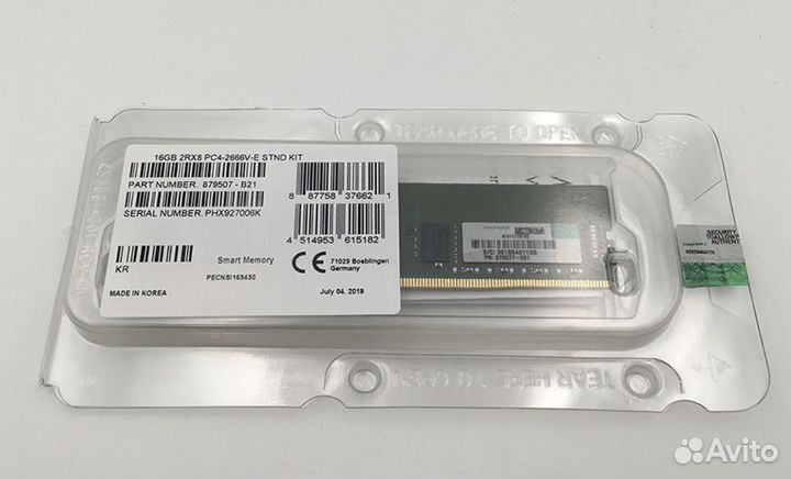 Оперативная память HP 879507-B21 16Gb 2666MHz