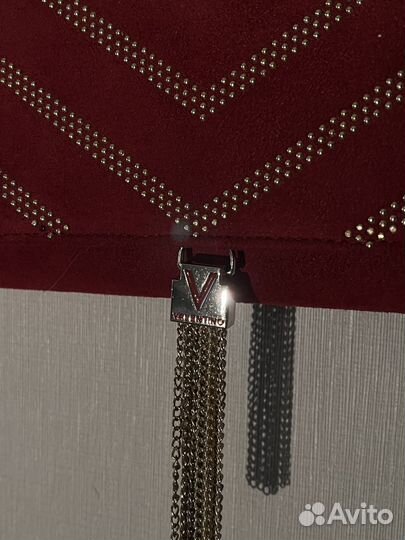 Сумка Mario Valentino кросс-боди бордовая