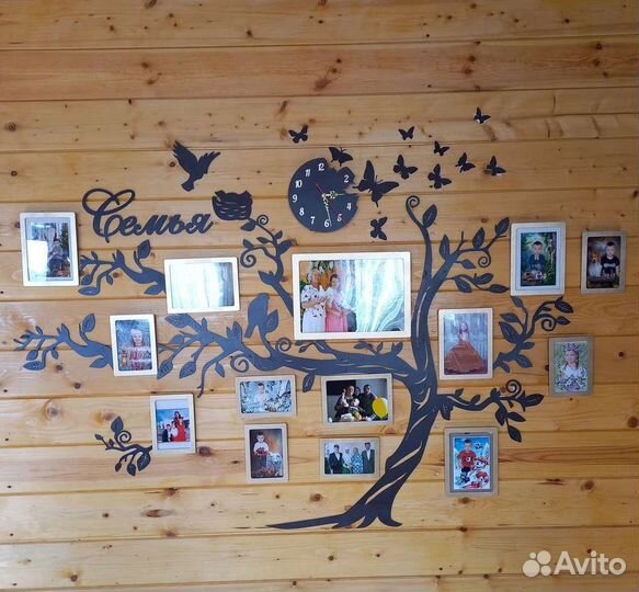 Семейное дерево с фоторамками