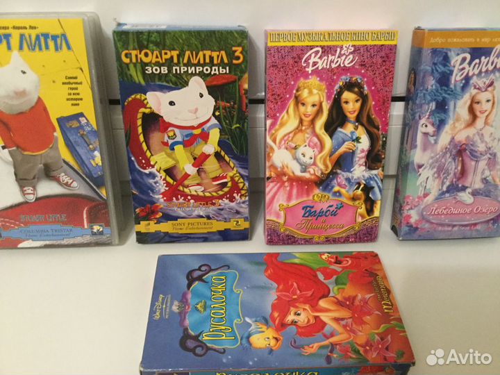 Видеокассеты с детскими мультфильмами