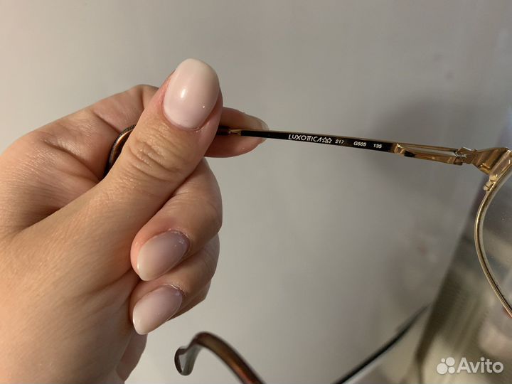 Винтажные очки хамелеоны Luxottica позолоченные