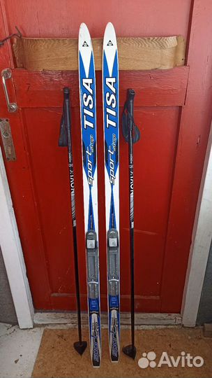 Беговые лыжи детские 140 см + ботинки 35, 37 р-р