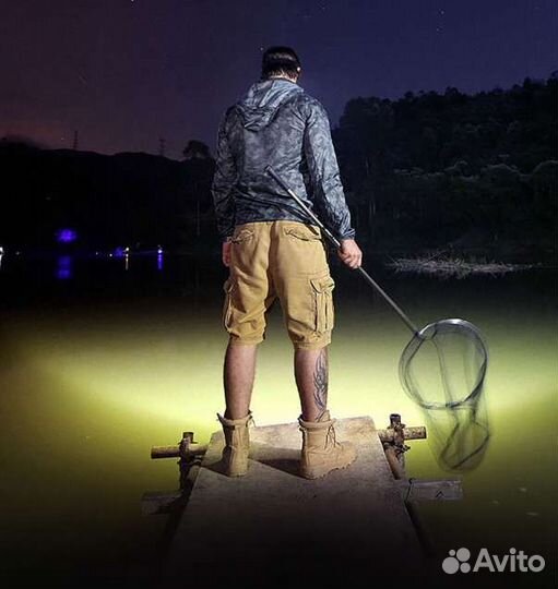 Лёгкий налобный фонарь новый