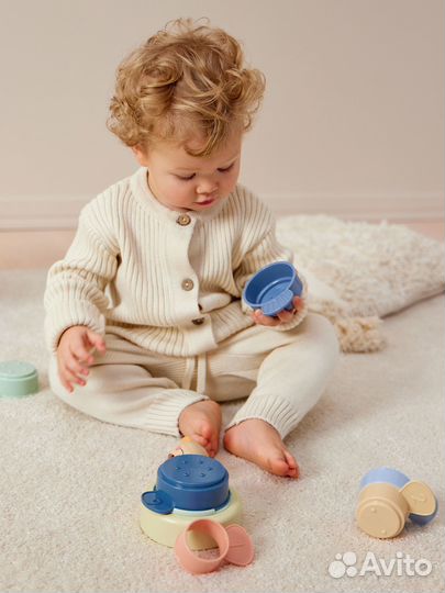 Пирамидка Zoo pyramid (lion/giraffe) Happy baby