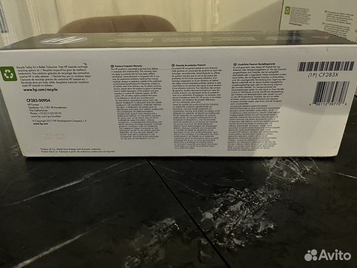 Картридж лазерный. Черный. Оригинал