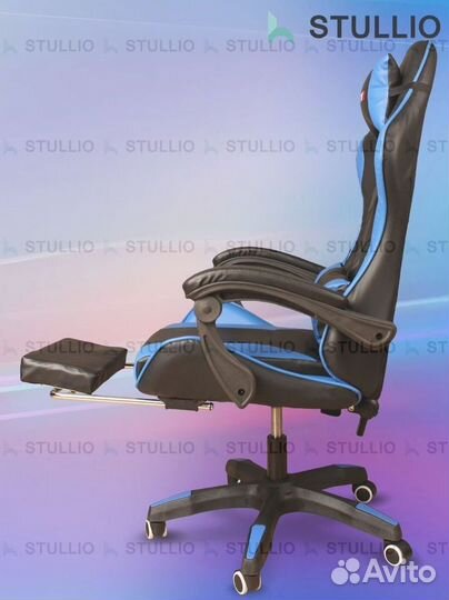 Компьютерное игровое кресло геймерское с массажем