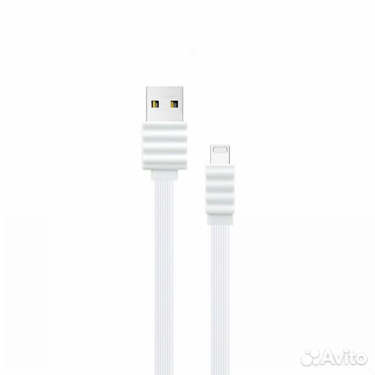 Кабель Devia Flat Series Lightning - White (1M, 2A