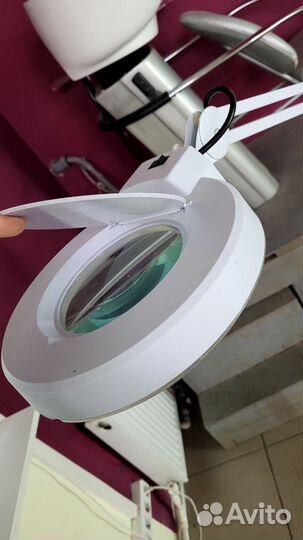 Лампа лупа напольная